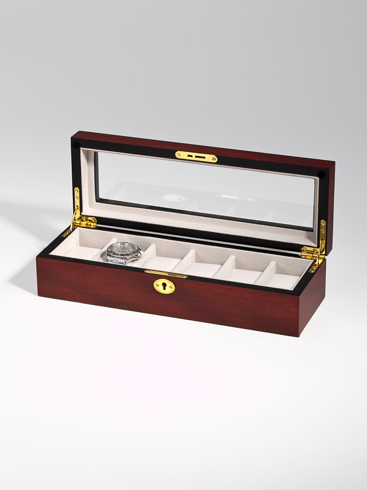 Rothenschild Watch Box RS-1087-6C for 6 Watches Cherry