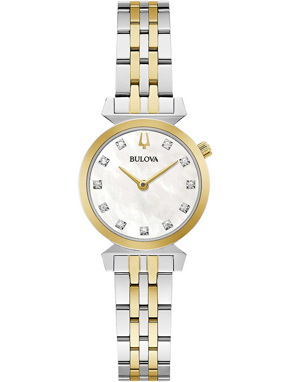 Bulova 98P202 Regatta diamond watch (11) ladies 24mm 3ATM