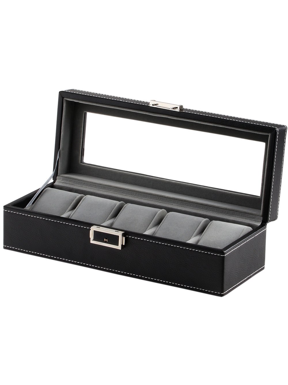 Rothenschild watch box RS-1679-5BK for 5 watches black