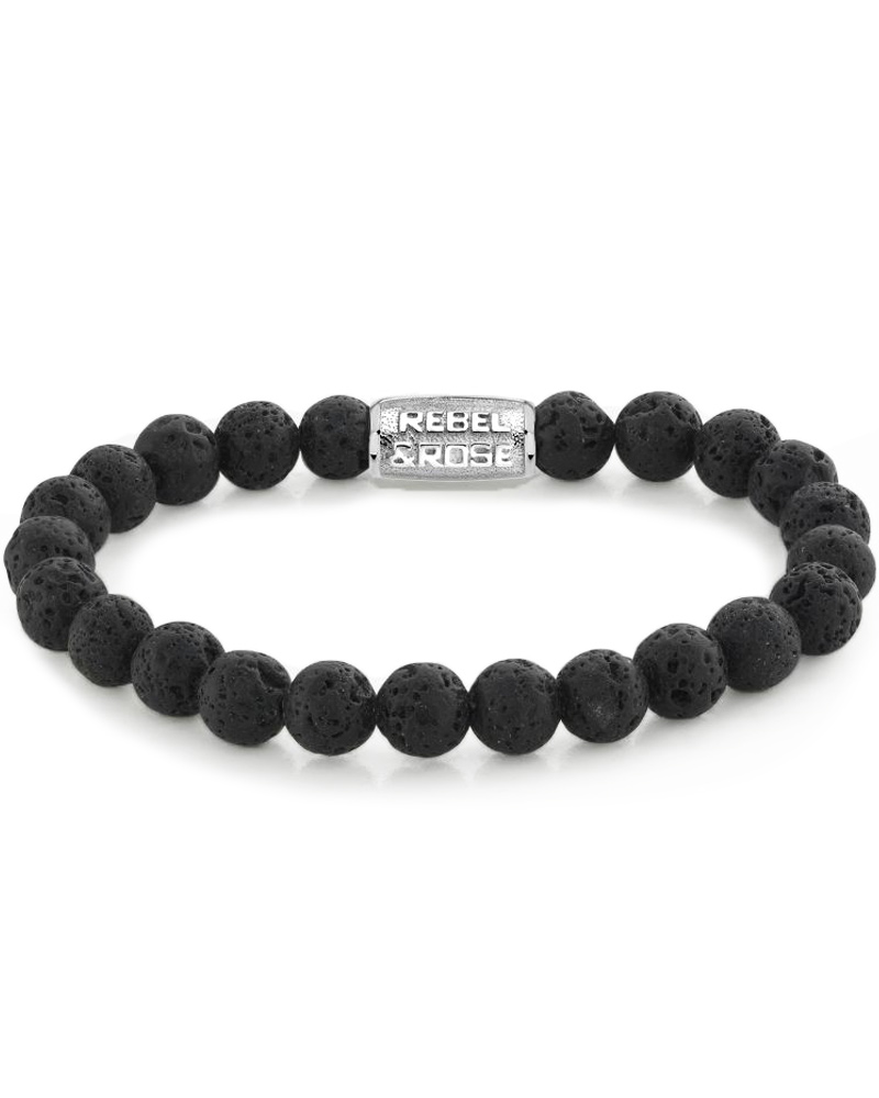 Rebel & Rose Bracelet Black moon RR-80011-S-S Mens