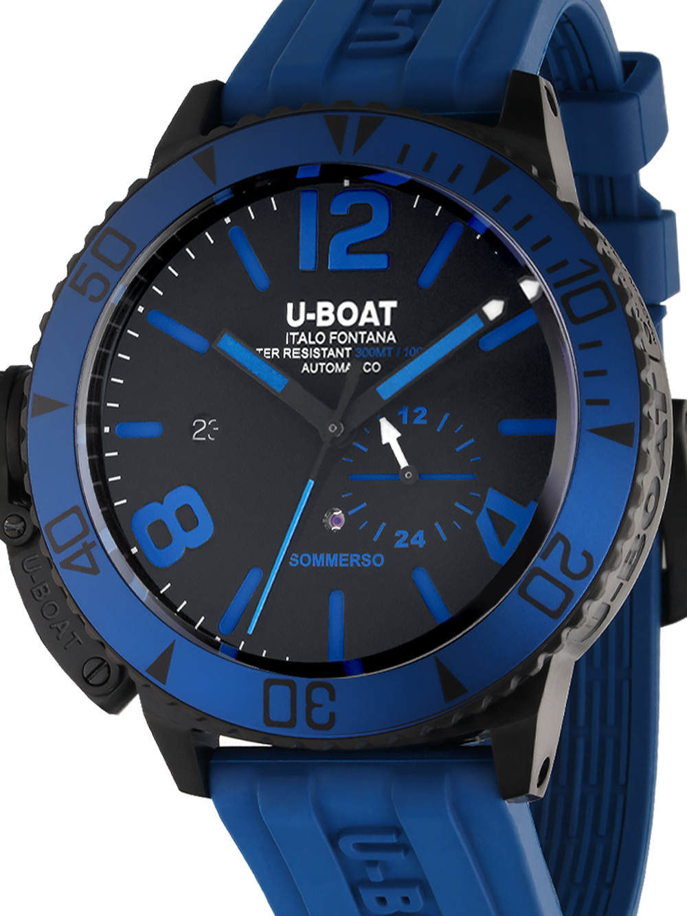 U-Boat 9669 Sommerso Blue IPB Automatic Mens Watch 46mm 30ATM