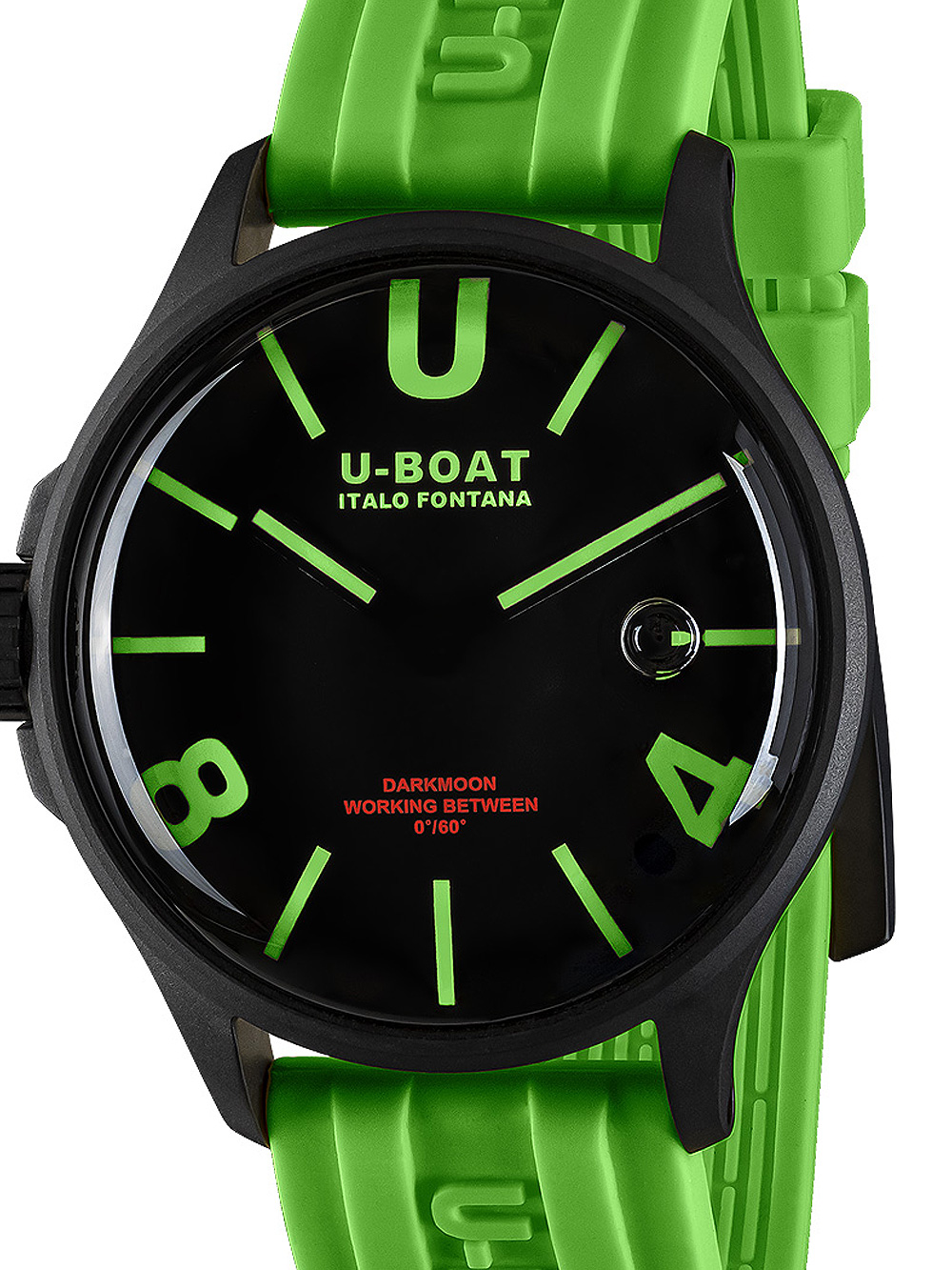 U-Boat 9534 Darkmoon Green IPB Mens Watch 44mm 5ATM