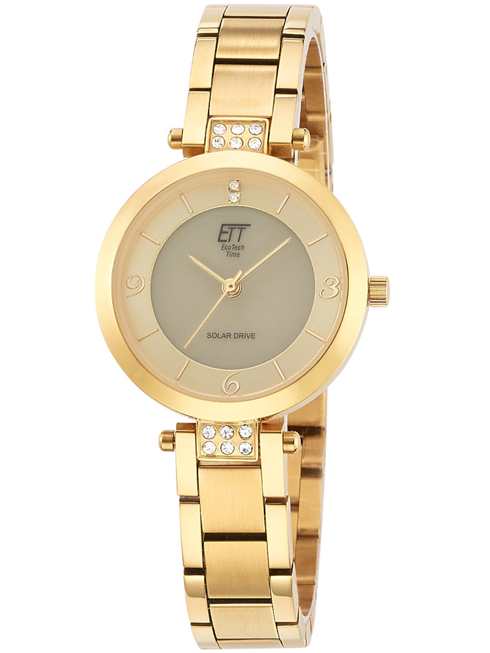 ETT ELS-12141-62M Diamond Lady Solar Drive Ladies Watch 30mm 5ATM