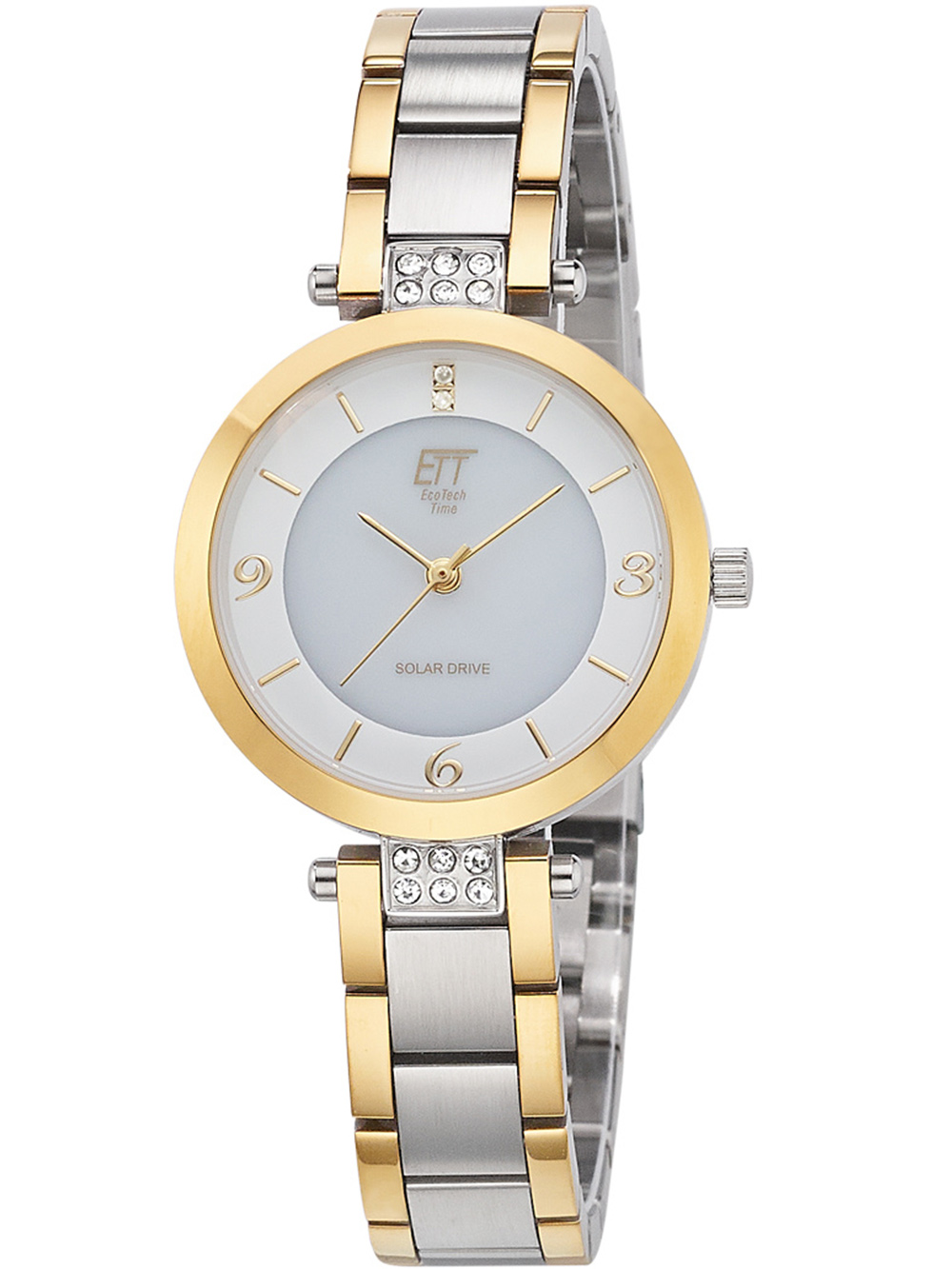 ETT ELS-12143-12M Diamond Lady Solar Drive Ladies Watch 30mm 5ATM