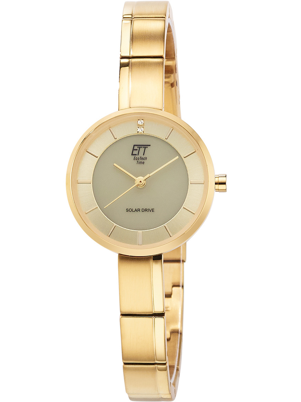 ETT ELS-12152-62M Diamond Lady Solar Drive Ladies Watch 28mm 5ATM