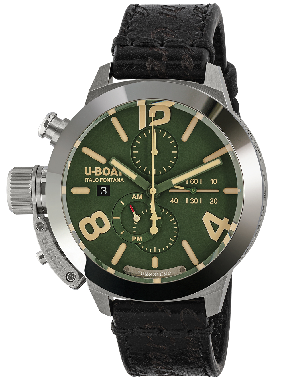 U-Boat 9581 Classico 45 mm Tungsteno CAS Green Mens Watch 10ATM