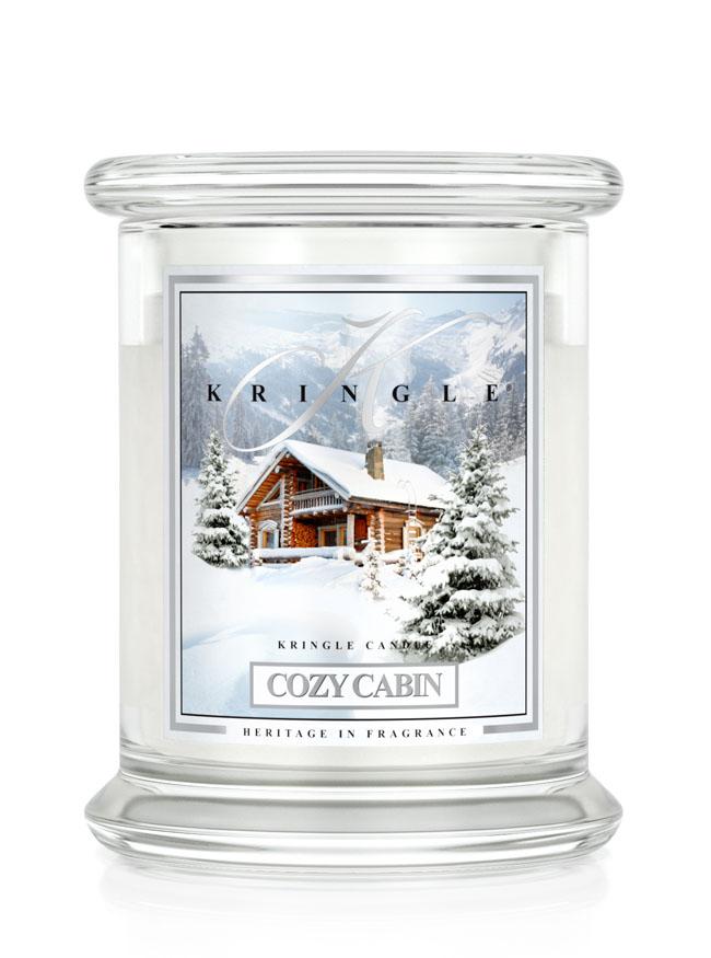 Kringle Candle COZY CABIN közepes 2 kanócos illatgyertya (411 g)