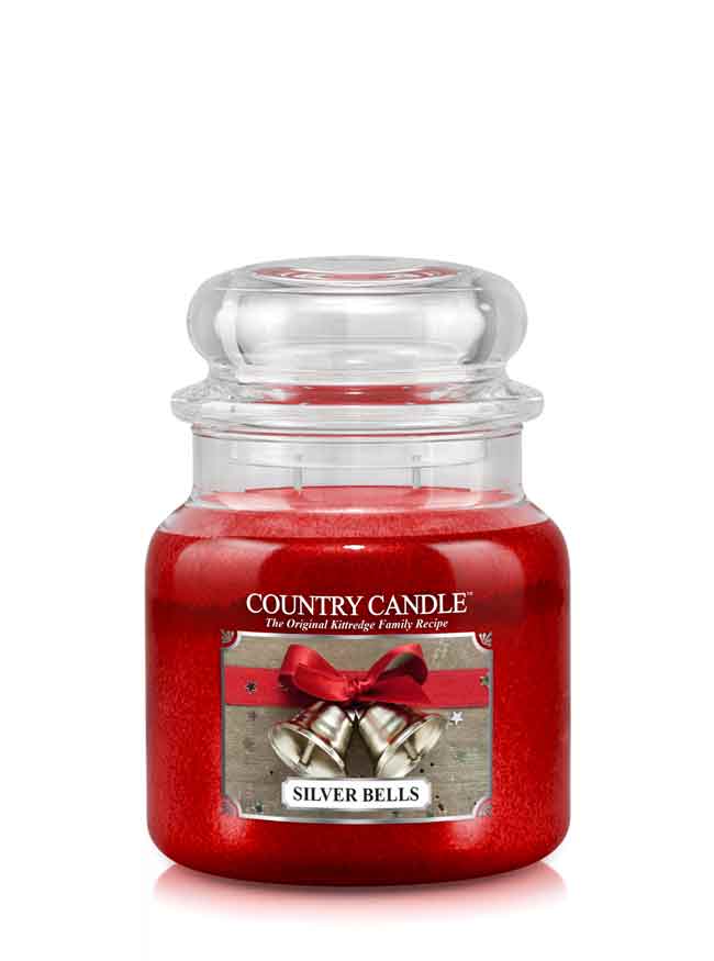 Country Candle Silver Bells közepes 2 kanócos illatgyertya (453 g)