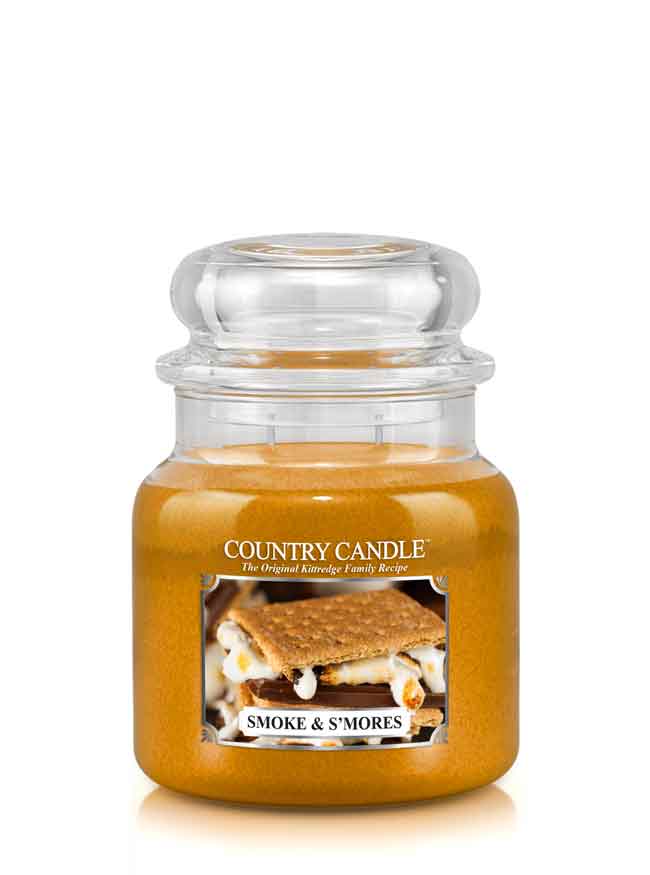 Country Candle Smoke & S'mores közepes 2 kanócos illatgyertya (453 g)