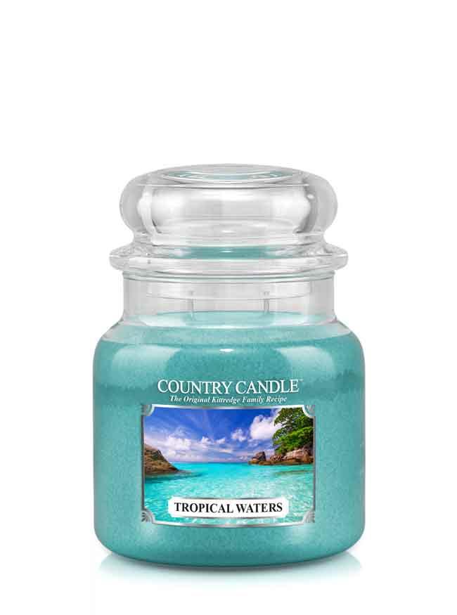 Country Candle Tropical Waters közepes 2 kanócos illatgyertya (453 g)