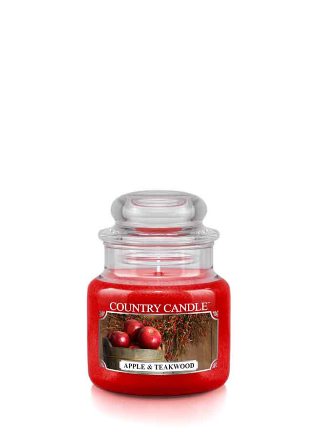 Country Candle Alma és Teakfa illatú gyertya mini 1 kanóc (104 g)