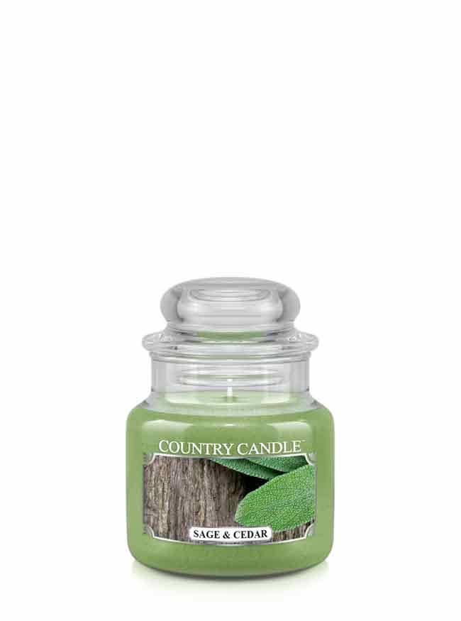 Country Candle Sage & Cedar illatú gyertya mini 1 kanóc (104 g)