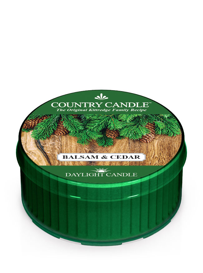 Country Candle Balsam & Cedar illatgyertya (35 g)