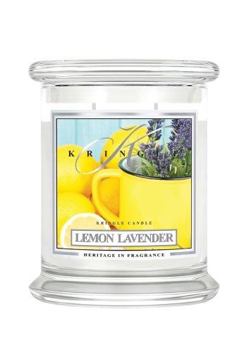 Kringle Candle Lemon Levendula illatgyertya közepes, 2 kanócos (411 g)