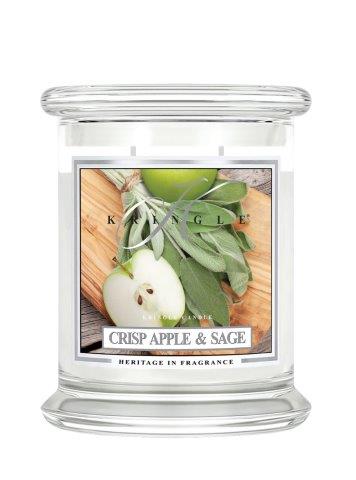 Kringle Candle Crisp Alma és Zsálya illatgyertya közepes 2 kanóc (411 g)