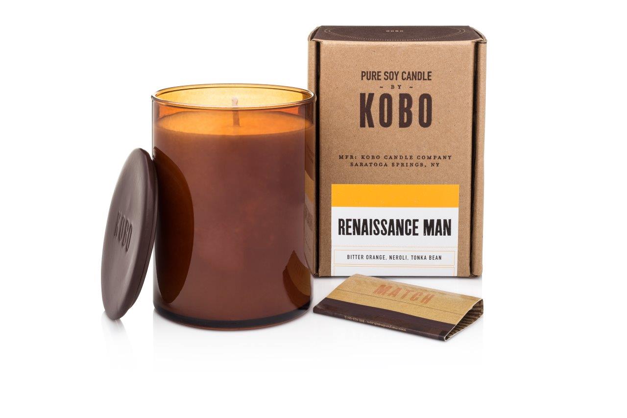 KOBO Woodblock Candle Renaissance Man illatgyertya (15oz / 425g)