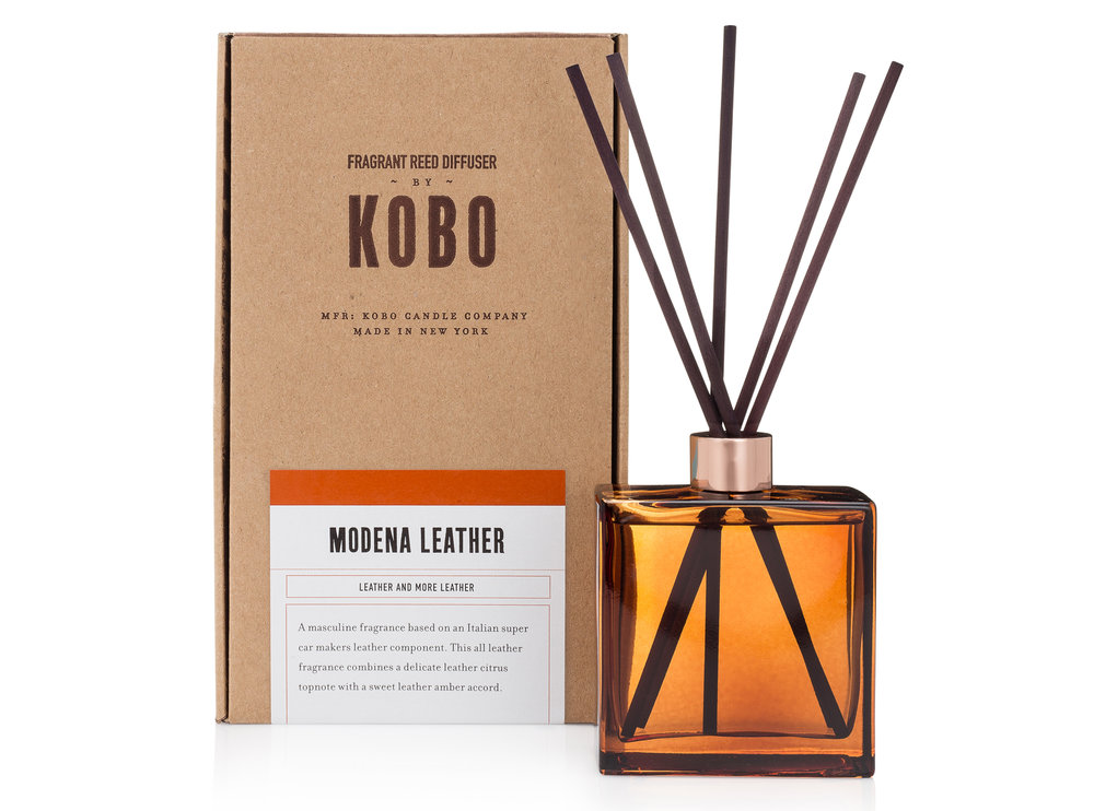 KOBO Woodblock Modena bőr diffúzor (9oz / 266ml)