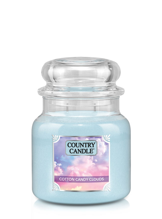 Country Candle Cotton Candy Clouds közepes 2 kanócos illatgyertya (453 g)