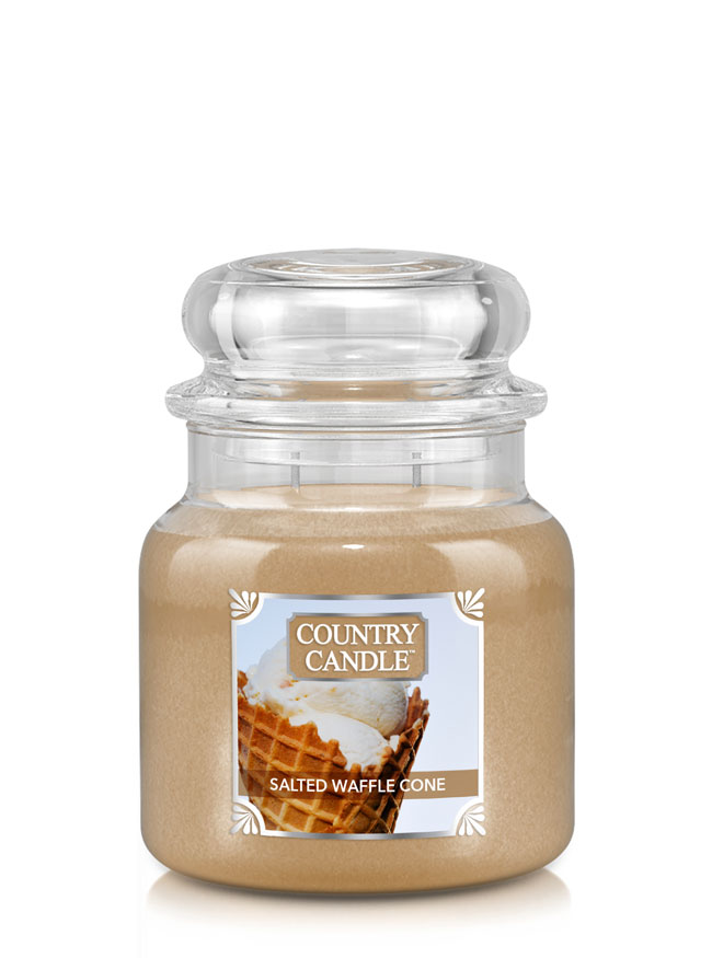 Country Candle Salted Waffle Cone közepes 2 kanócos illatgyertya (453 g)