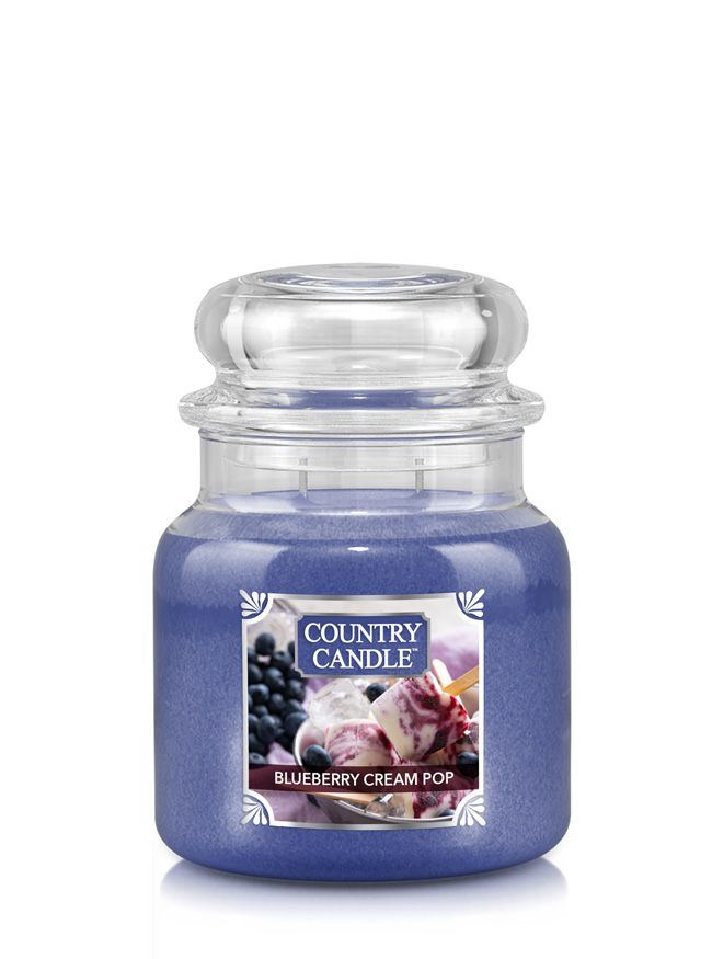 Country Candle Blueberry Cream Pop közepes 2 kanócos illatgyertya (453 g)