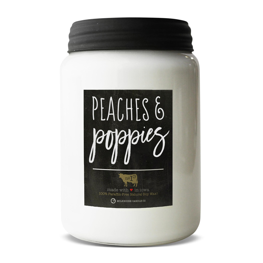 MILKHOUSE CANDLE Barack és mák illatgyertya Farmhouse Jar (737 g)