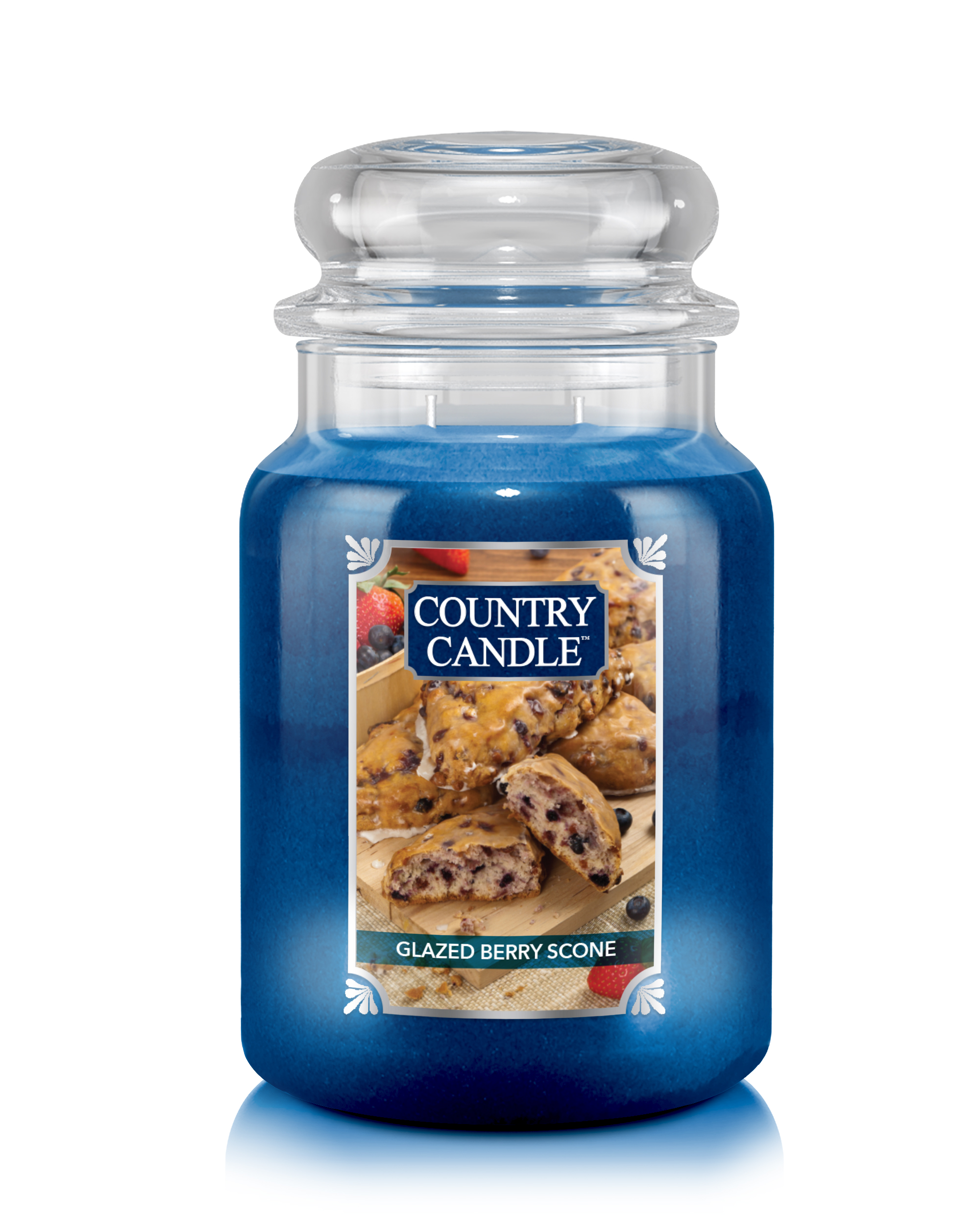 Country Candle Glazed Berry Scones nagy 2 kanócos illatgyertya (737 g)