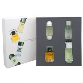 Carolina Herrera mini set Ajándékszett, Carolina Herrera 212 Woman Eau de Toilette 5ml  + Carolina Herrera 212 Men Eau de Toilette 7ml + Carolina Herrera Herrera Eau de Parfum 4ml + Carolina Herrera Herrera for Men Eau de Toilette 7ml